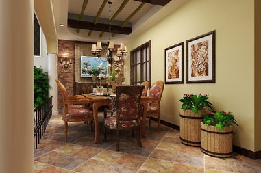 中海尚湖世家美式田園風(fēng)格家裝樣板間，元洲裝飾設(shè)計師精品案例解析